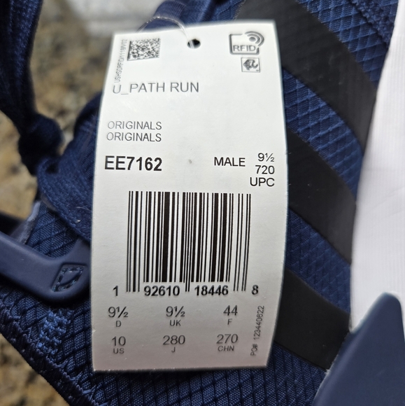 New With Tags Adidas Blue and White Sneakers with Chunky Sole - Picture 7 of 9